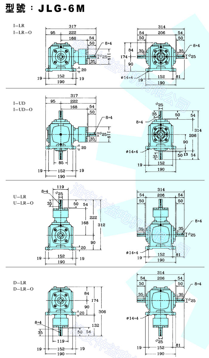 臺(tái)灣減速機(jī)-十字轉(zhuǎn)向器 JLG-6M